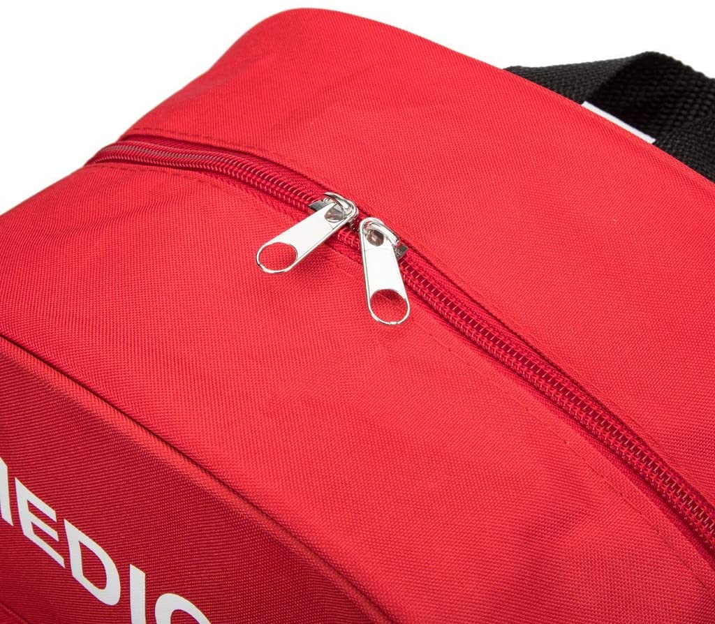 Red Nylon Medical First Aid Backpack Bag - 6