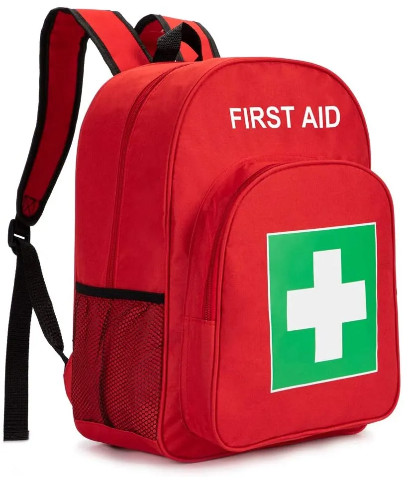 Red ọra First Aid Backpack Bag