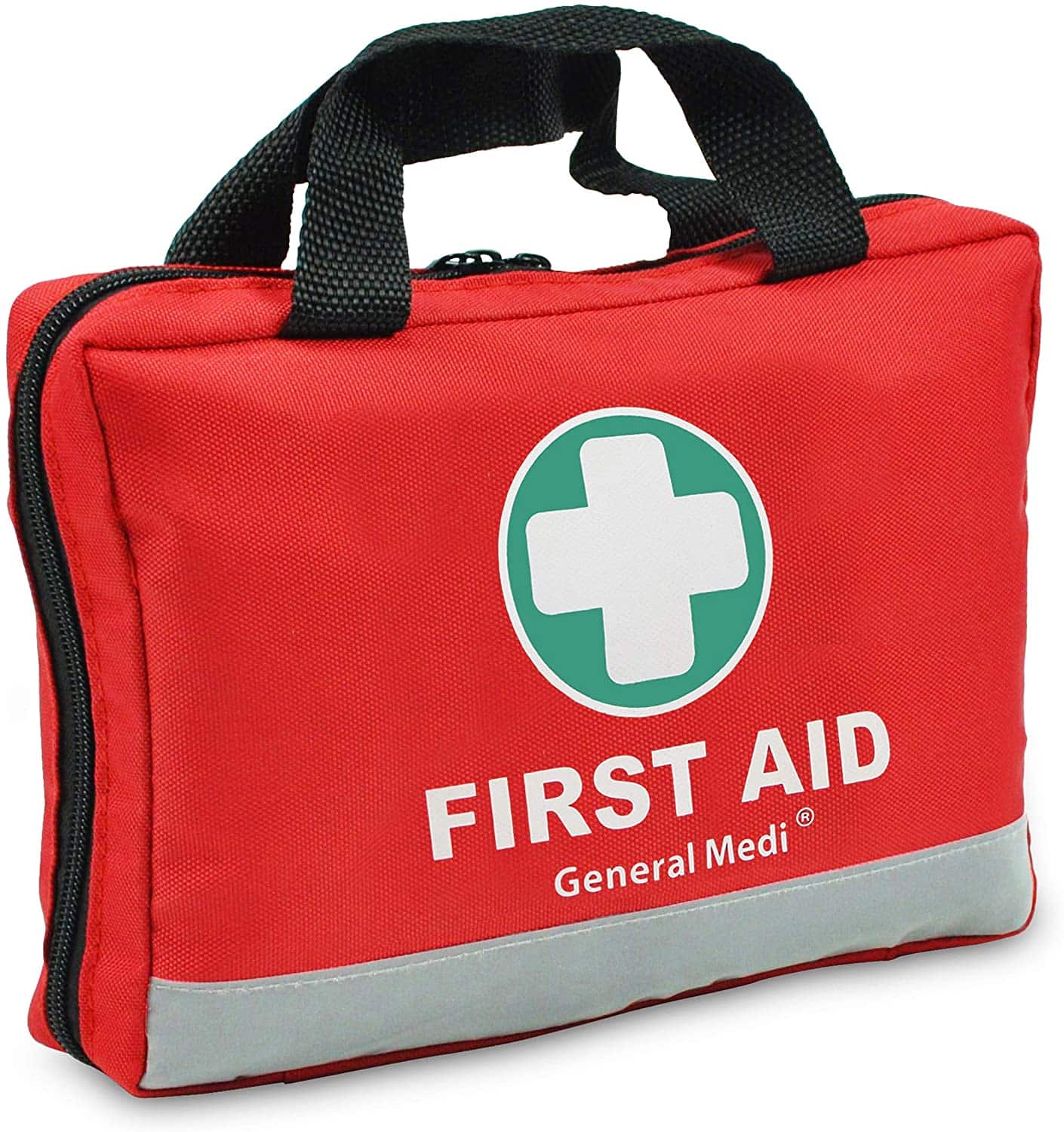 Red Polyester First Aid Bag