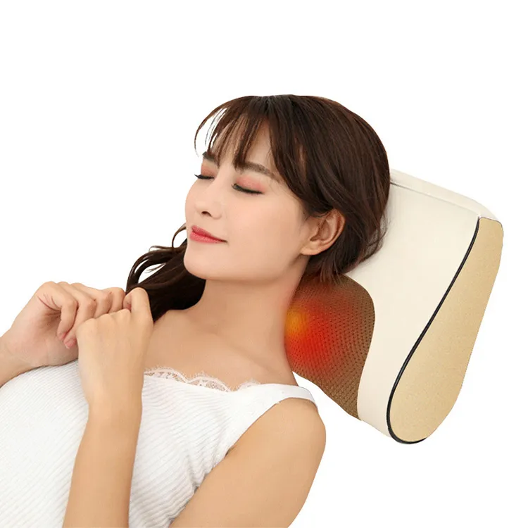 Travesseiro de massagem colorido multifuncional portátil sem fio para viagem
