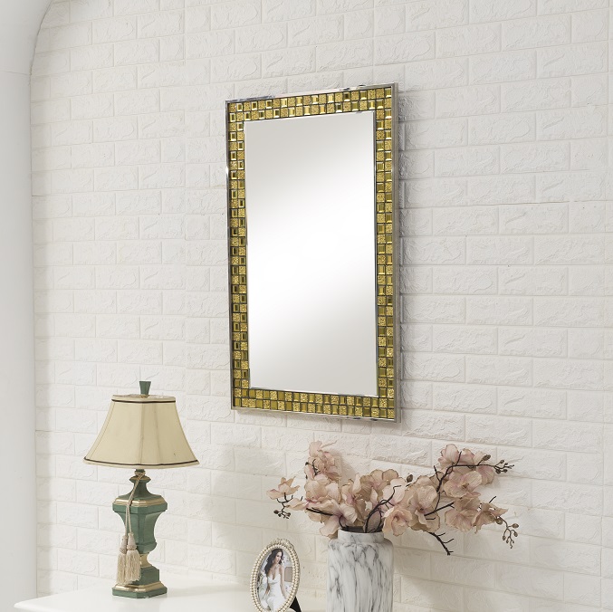 Golden Mosaic Wall Decor Mirror