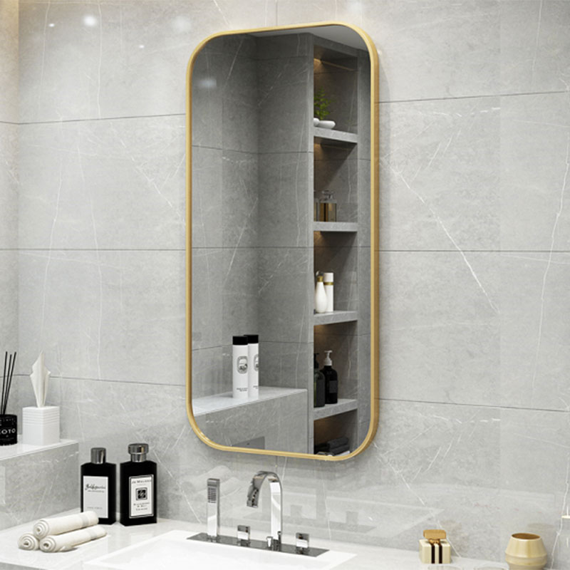 Badezimmerspiegel mit Aluminiumrahmen - 0 