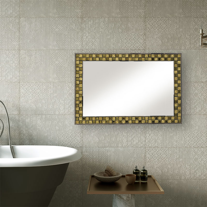 Golden Mosaic Decor Mirror - 1 