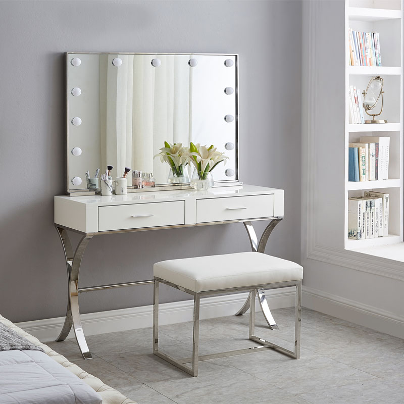 Table/Wall Make-up Mirror with Bulbs