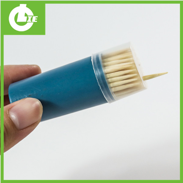 Mažo cilindro bambuko dantų krapštukas