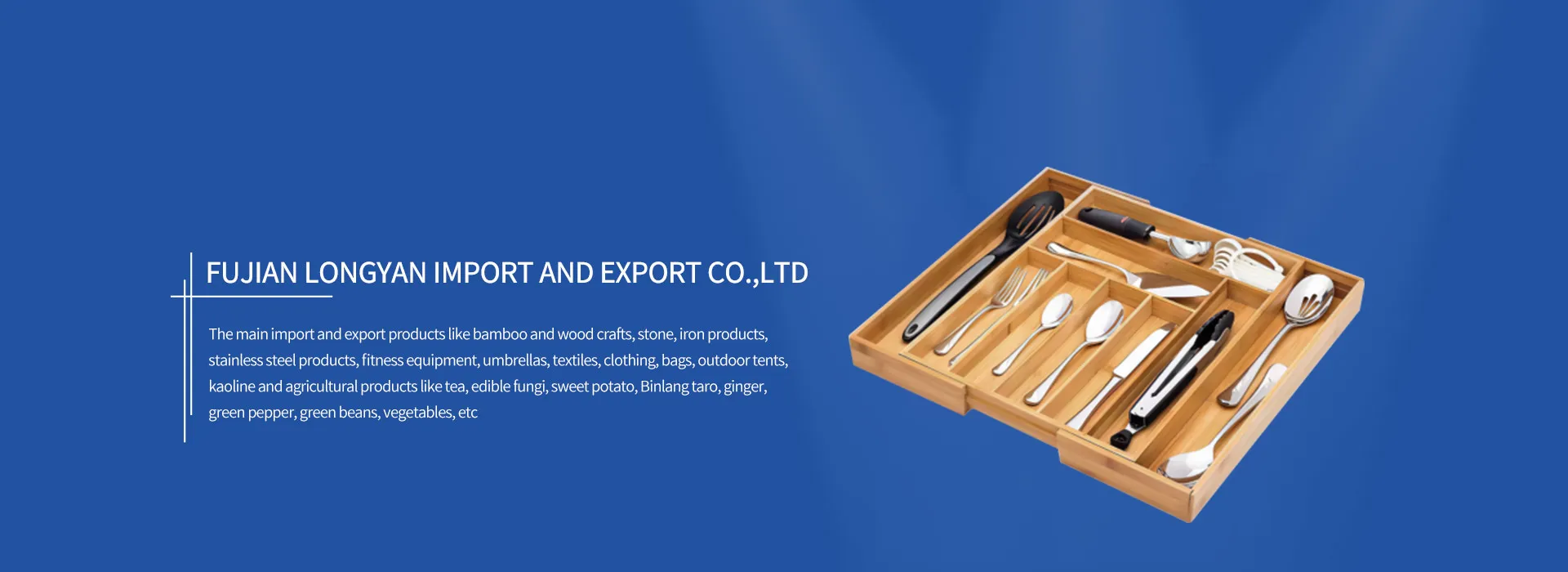 Boîte à couteaux télescopique multifonctionnelle en bambou