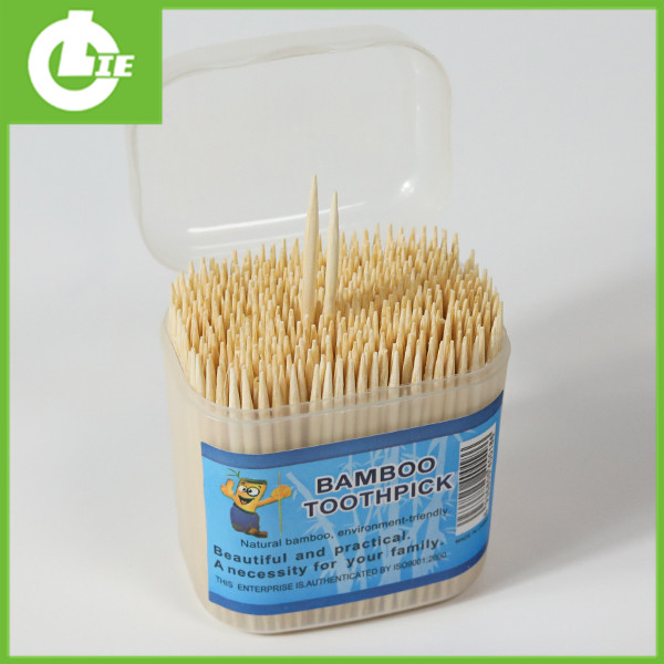 Кутија Транспарентна чепкалка за заби од бамбус