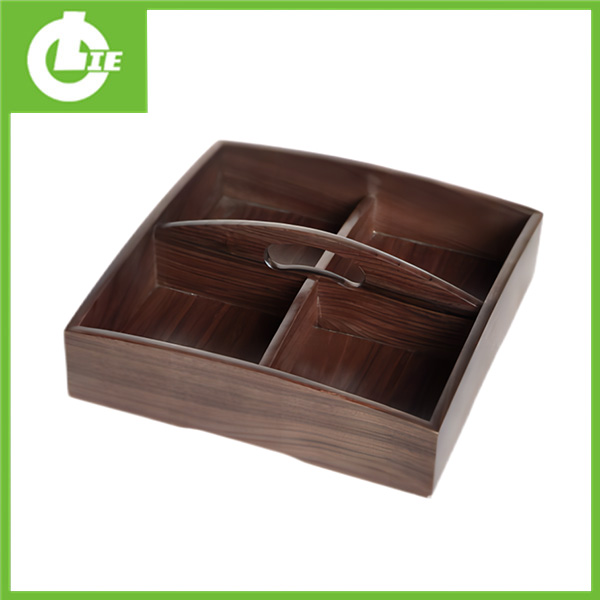 Коробка для сухофруктов из бамбука и дерева