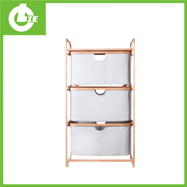 Bamboo Cloth Three-Layer Dirty Clothes Cage