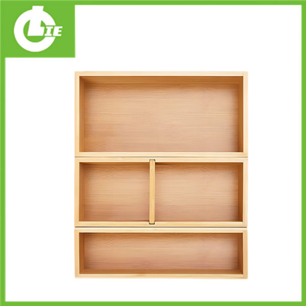 Многофункционална бамбукова кутия за съхранение