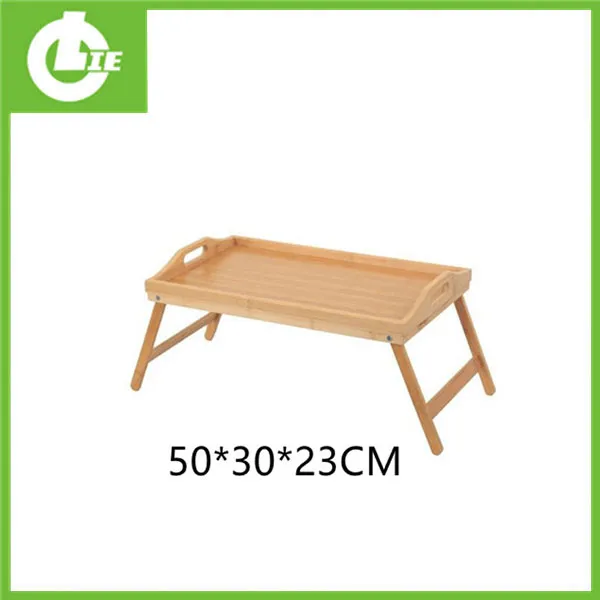 Сгъната бамбукова маса