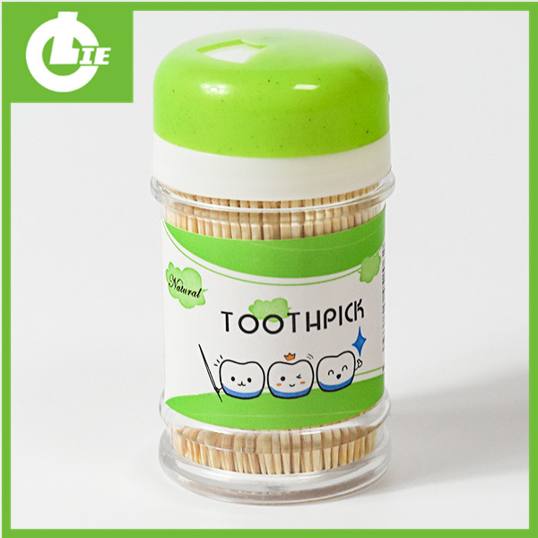 Cure-dents en bambou vert cylindre