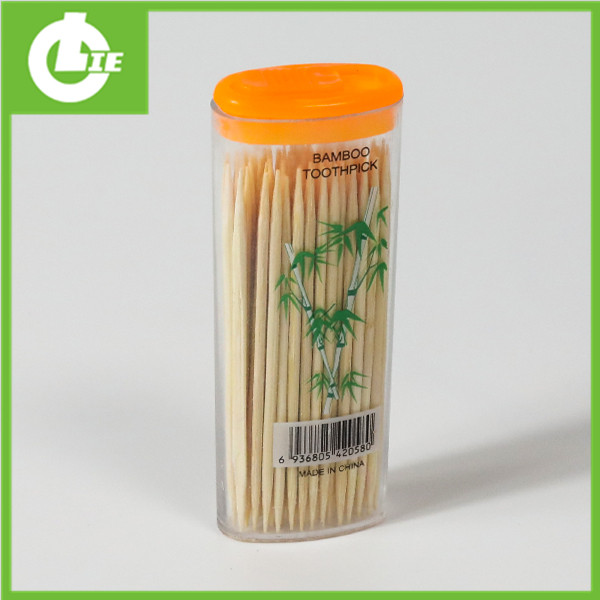 Lättare form gul bambu tandpetare