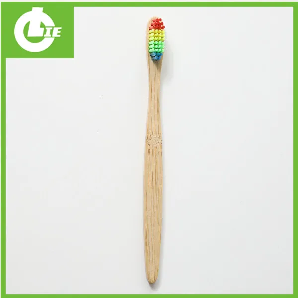 Spazzolino da denti in bambù arcobaleno