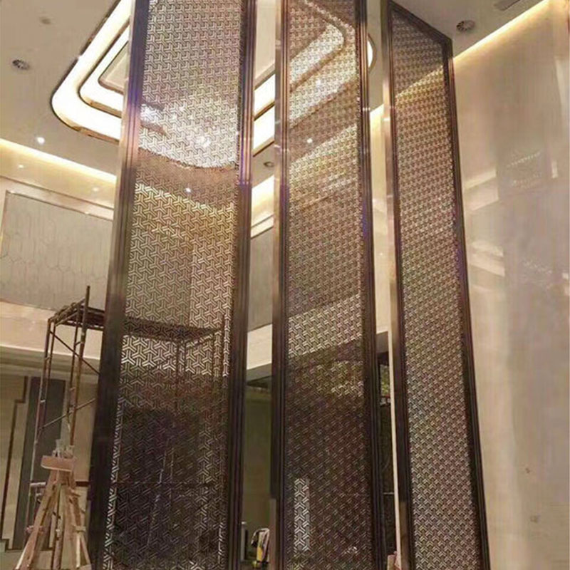 Преграда за екран от неръждаема стомана в китайски стил