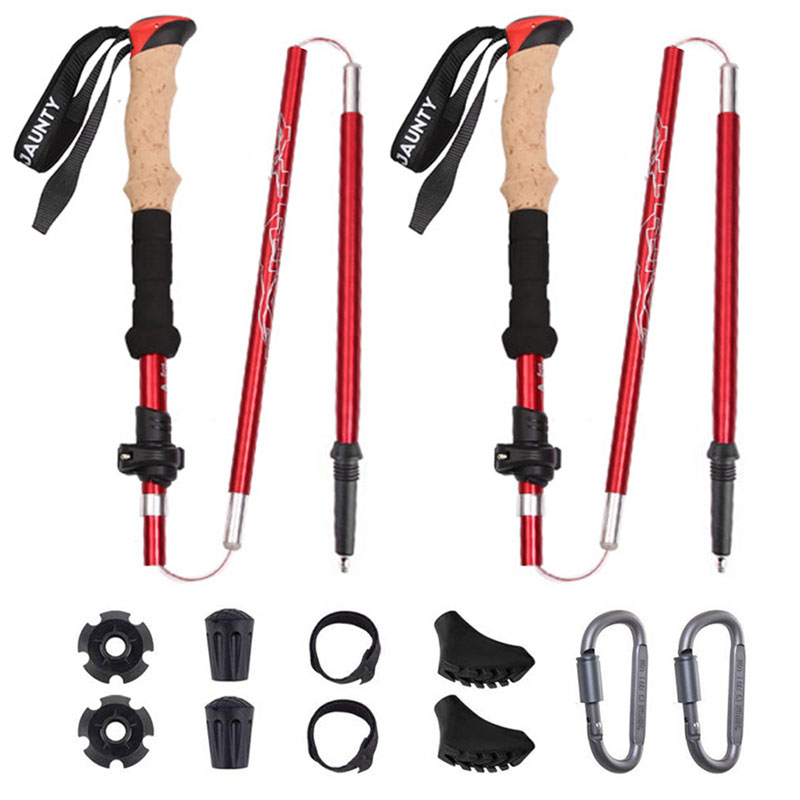 The structure of the trekking poles