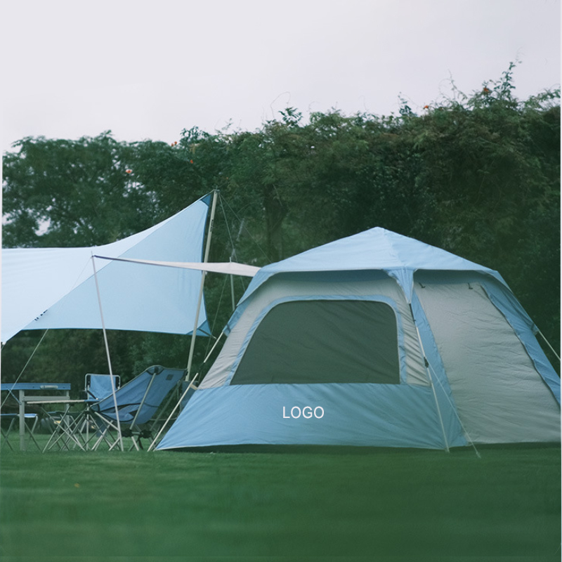 Einfache und schnelle Einrichtung der Kuppel-Popup-Familie für Campingzelte