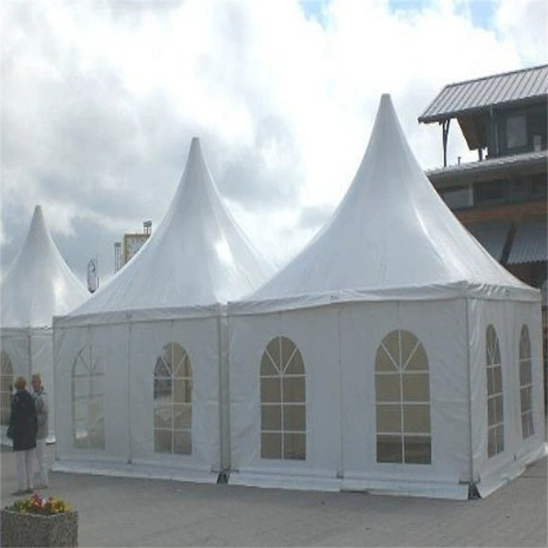 Bryllupsspiretelt i europæisk stil Udendørs aluminiumslegering Auto Show Event Loft Baldakin Telt Udendørs