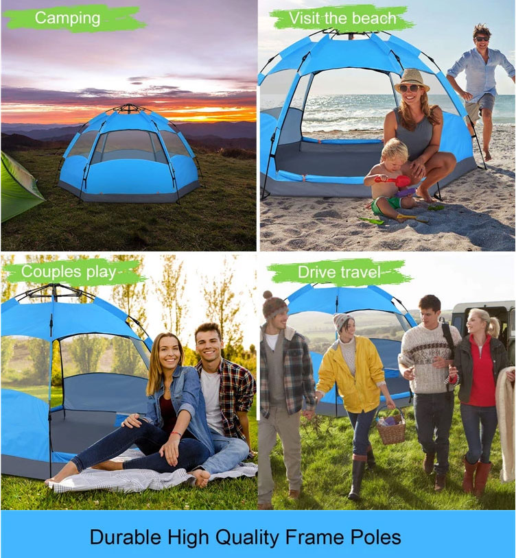 Chanhone Camping Tent Instant Pop up Camping Tent House 21