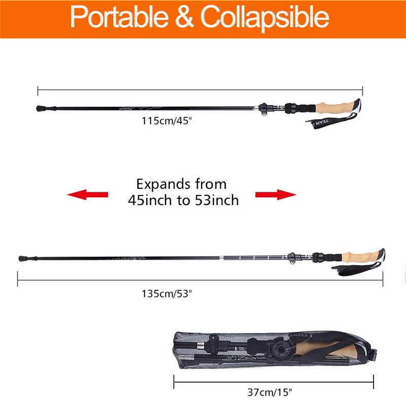Camping Carbon Trekking Poles Suppliers