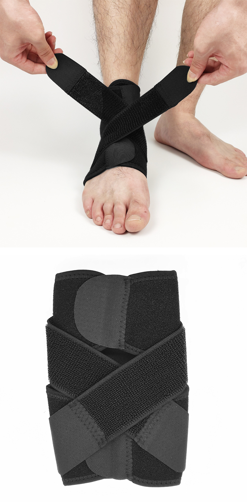 Chanhone Elastic Fitness Ankle Sleeve Elastic Bandage Ankle Protector