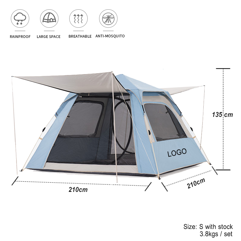 Chanhone Easy Quick Setup Dome Pop Up Family For Camping Tent