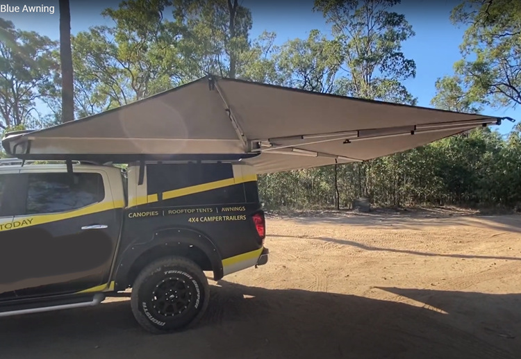 270 Degree Car Fan-shaped Side Canopy Five-speed Open Canopy Car Awning