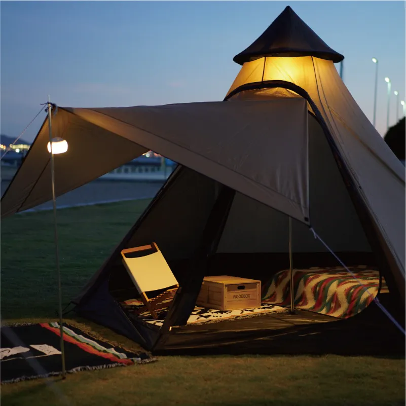 Pop-Up-Camping-Überdachung im Handumdrehen zusammenbauen