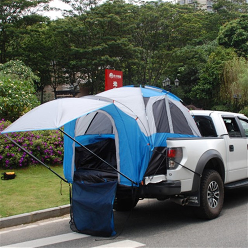 Rainproof 2 3 4 Person Camping Car Rear Truck Bed Tent for Pickup