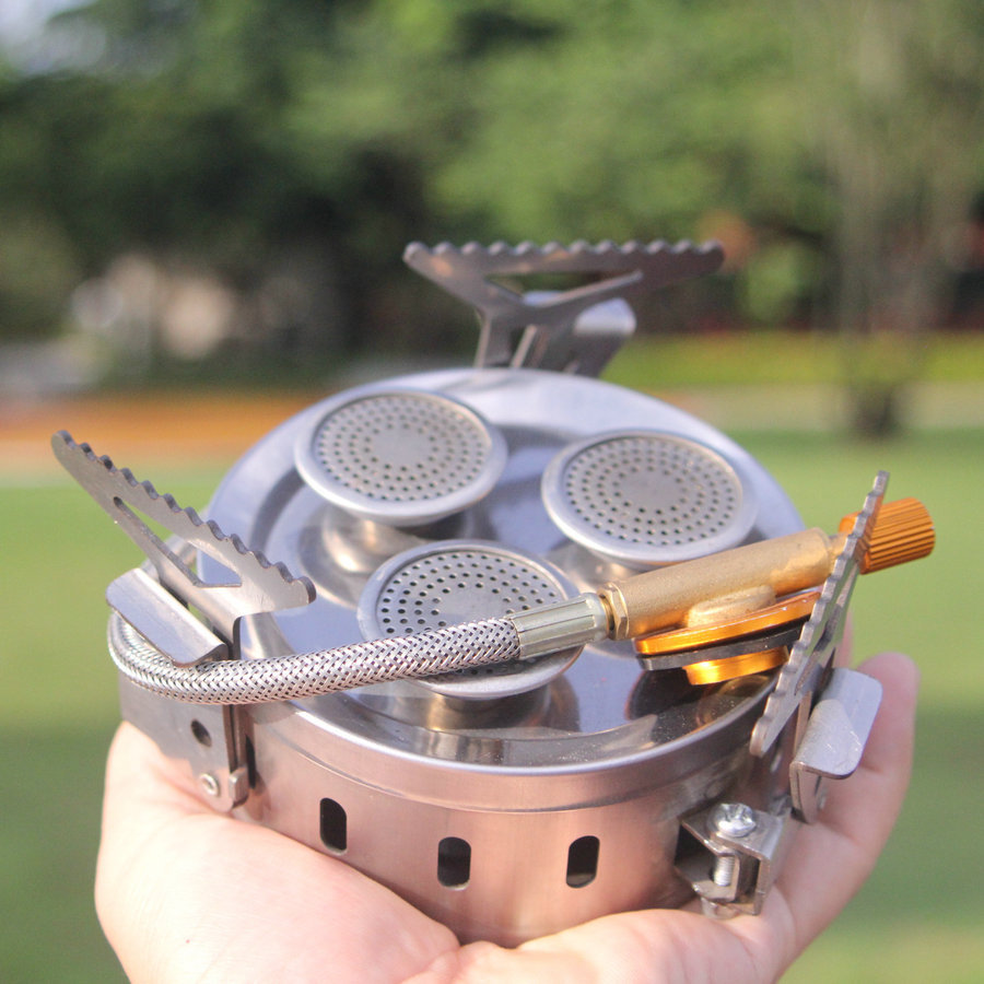 Stainless Steel Portable 3 Burners Outdoor Gas Stove