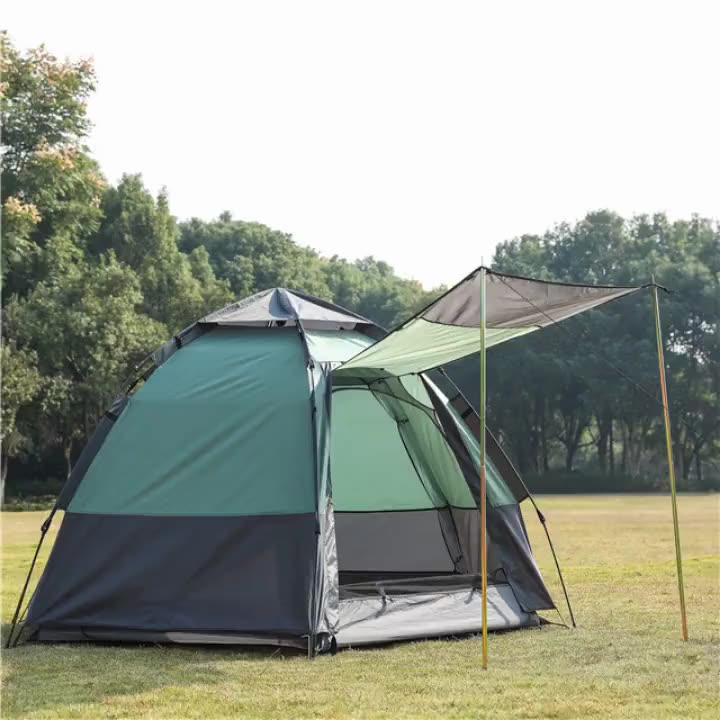 Thickened hexagon camping tent