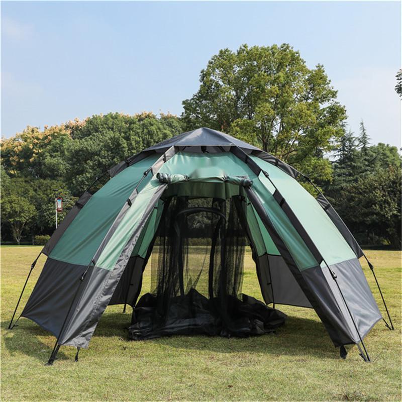 Thickened hexagon camping tent