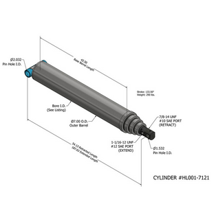 The structure of the hydraulic cylinder