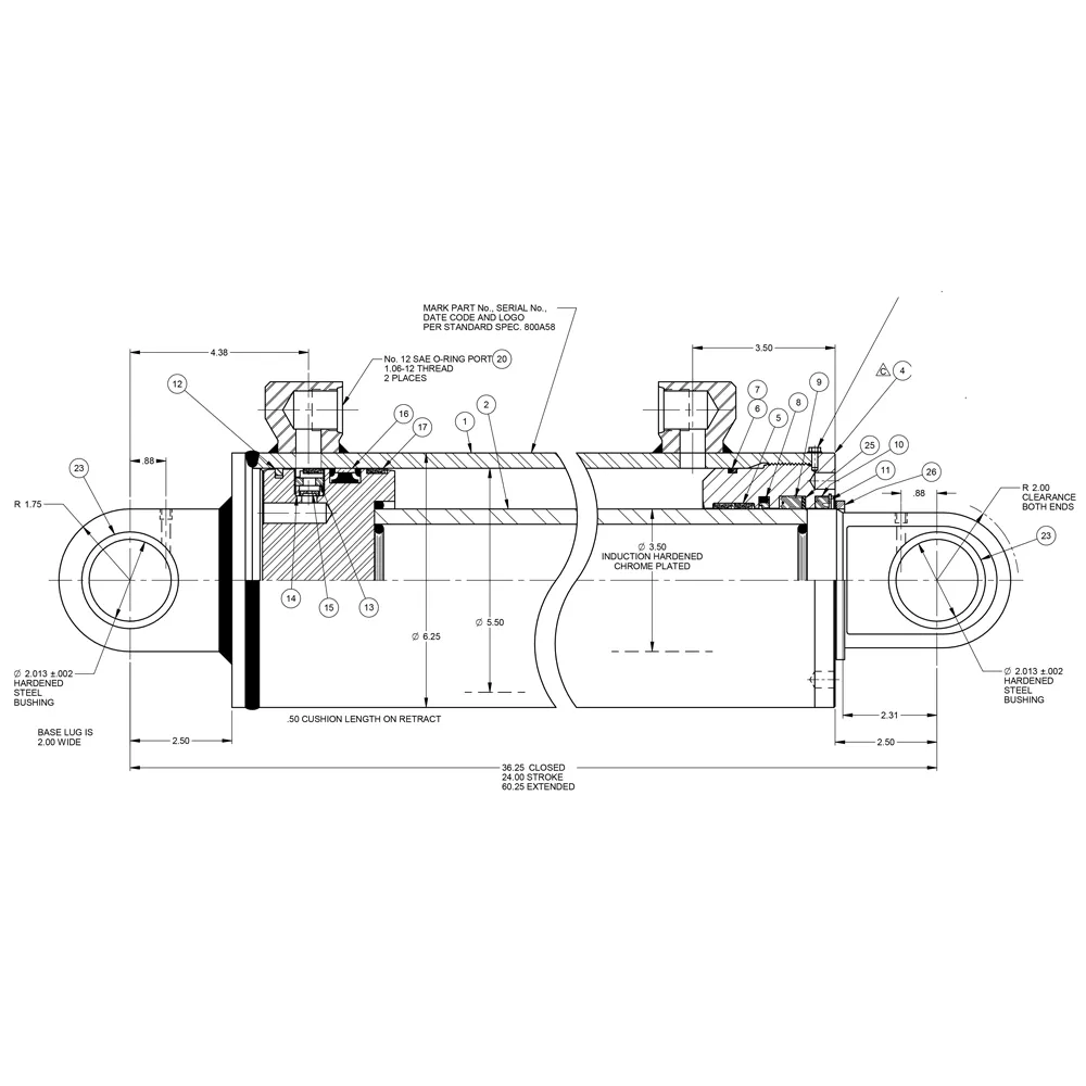 Cylinder ostrza