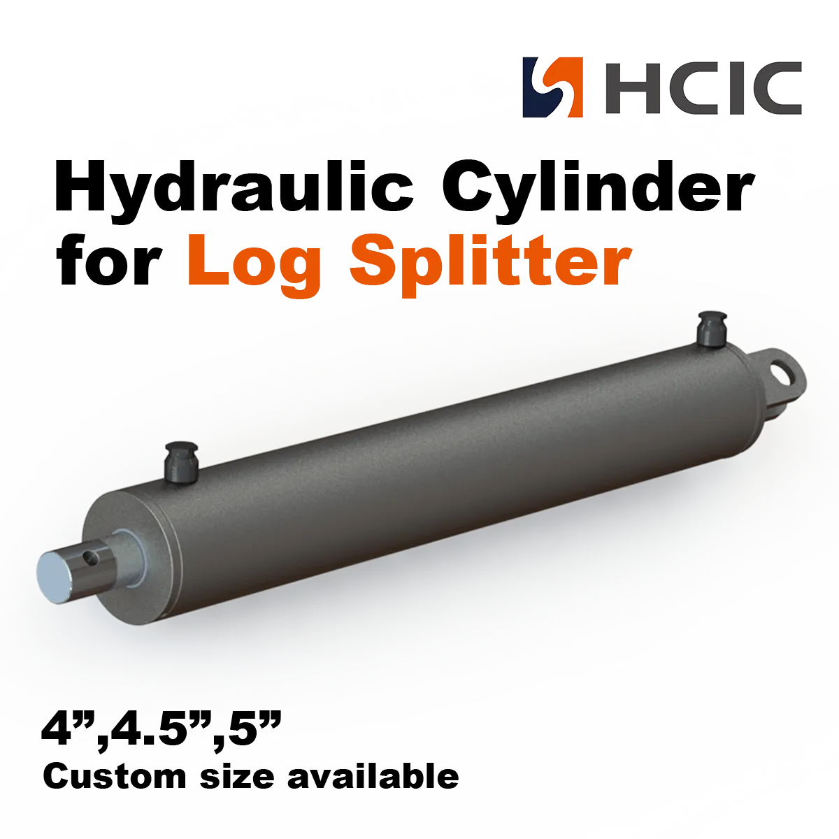 Log Splitter Cylinder: 5″ Bore, 24″ Stroke, 2″ Rod