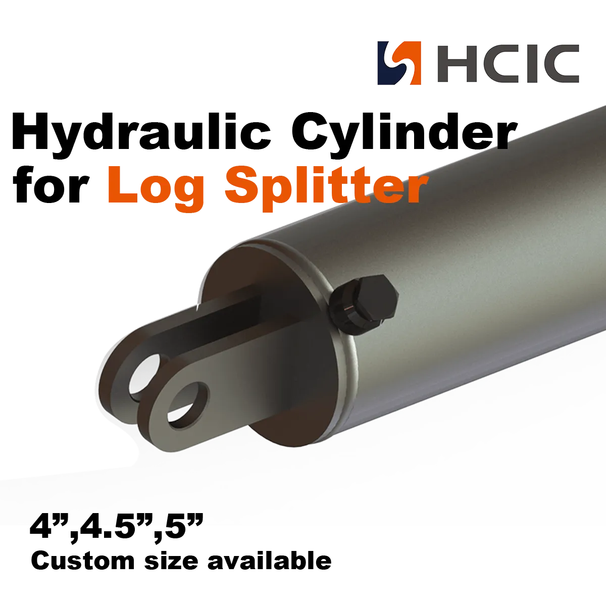 Log Splitter Cylinder: 5″ Bore, 30″ Stroke, 3.5″ Rod