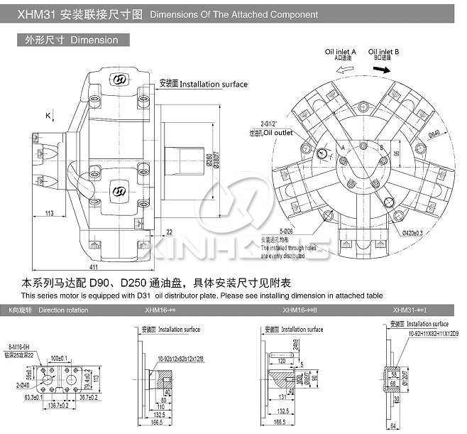 Radial Piston Motor for Rotary Device