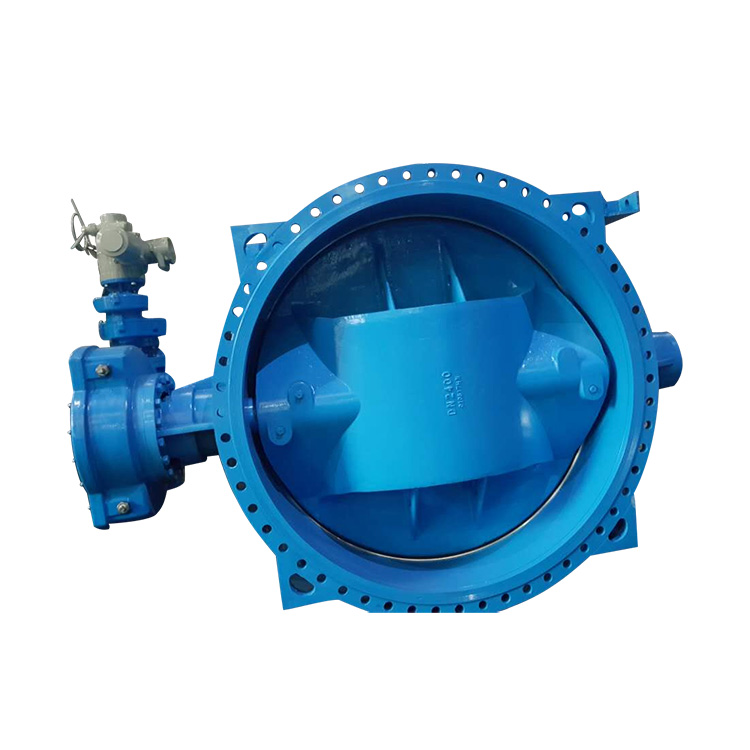Eccentric Butterfly Valve na May Electric Actuator