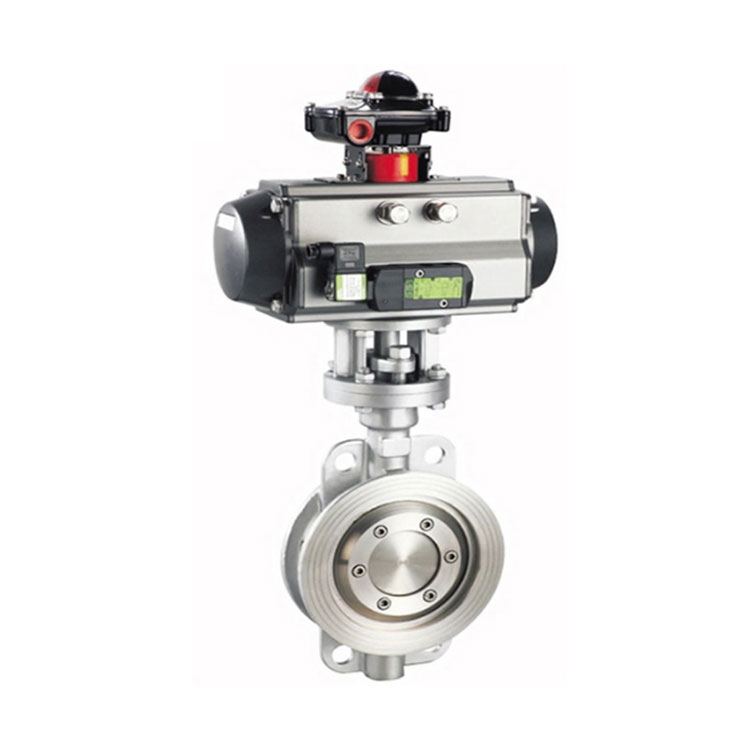 Eccentric Butterfly Valve With Pneumatic Actuator