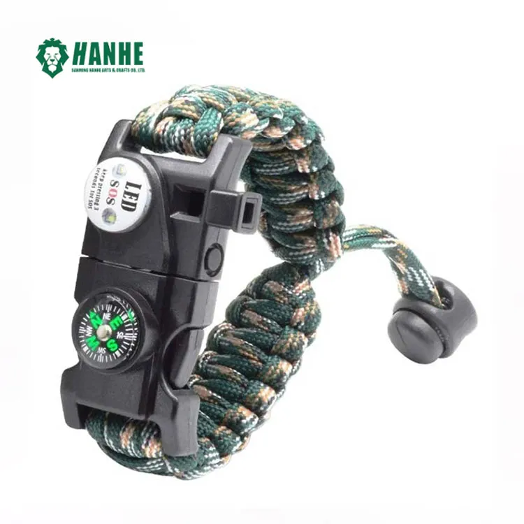 20 In 1 Paracord Survival Armbånd