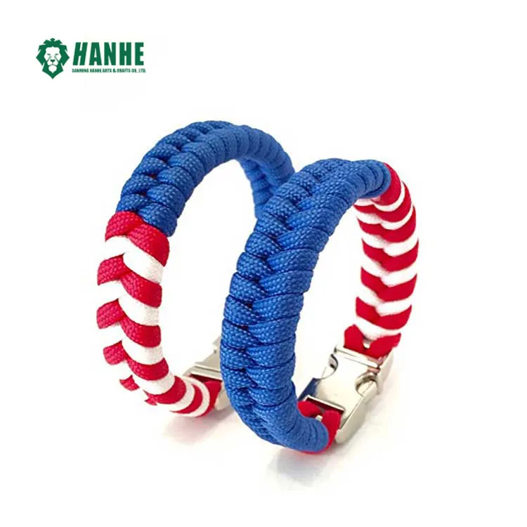 Bracelet Paracord Drapeau Américain