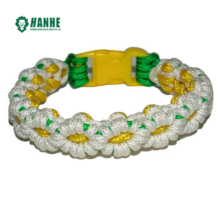 Daisy Chain Sunflower Paracord Bracelet