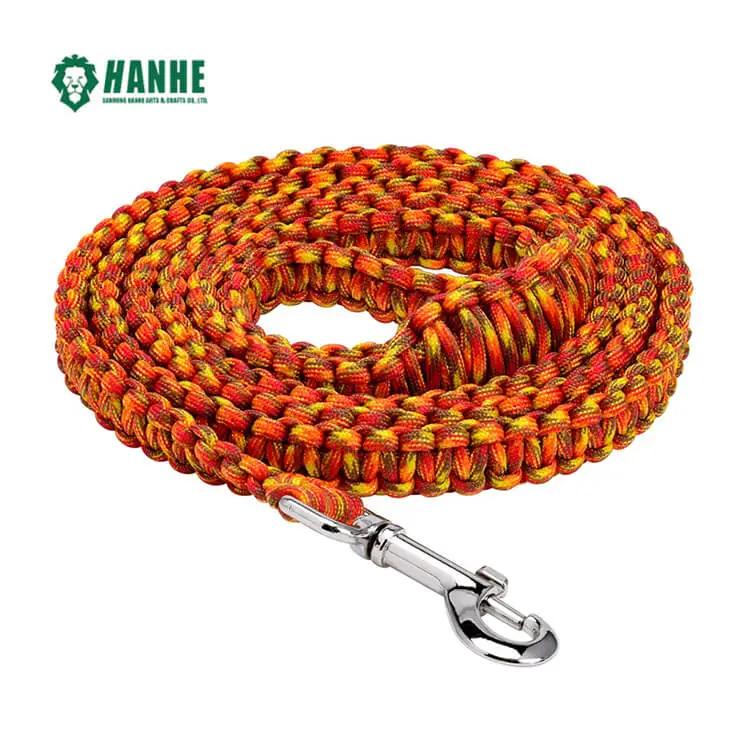 Laisse de chien Paracord simple et durable à nœud plat