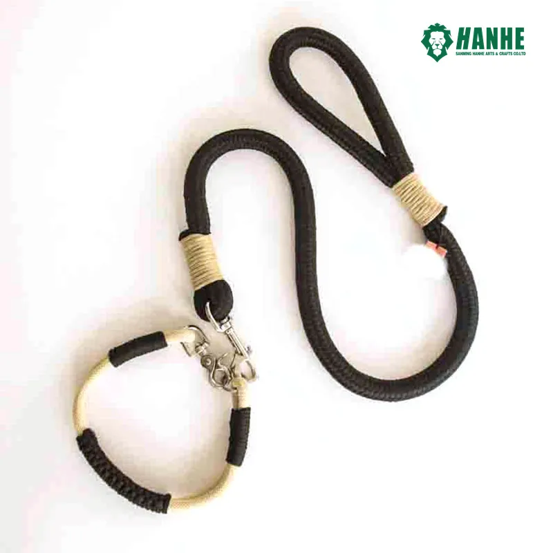 Rope Dog Collar Leash Set