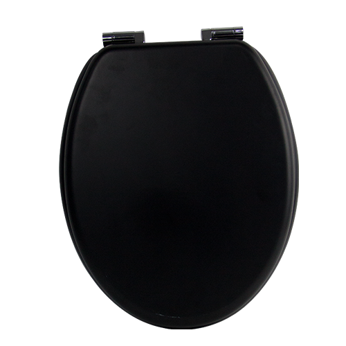 Mat zwarte toiletbril
