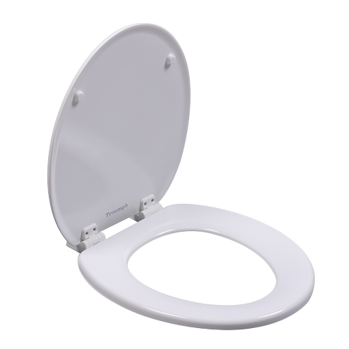 Kursi toilet kayu universal putih