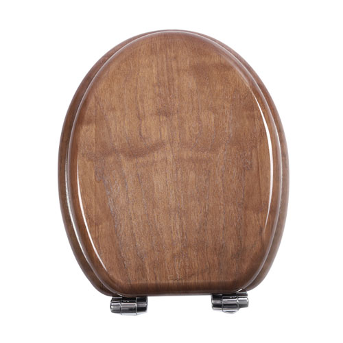 Wood Veneer Natural Quiet Toilet Seat