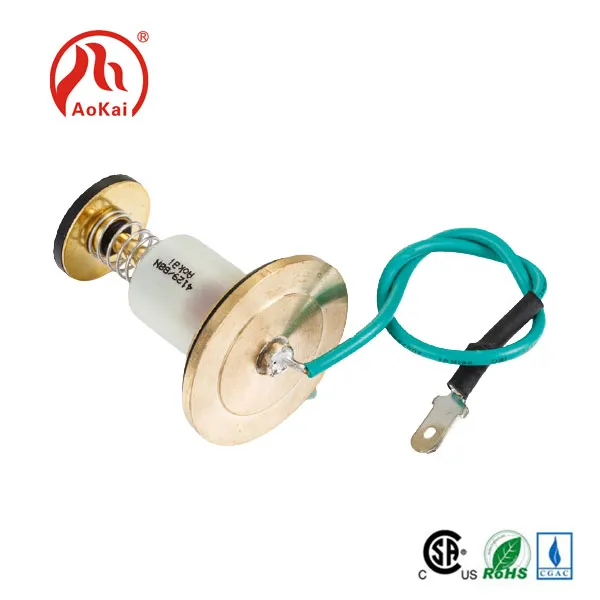 What is the purpose of the gas solenoid valve?