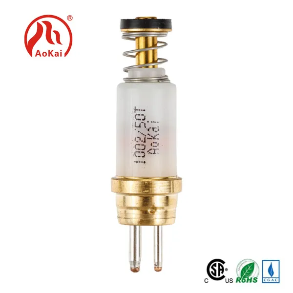 Gas solenoid safety valve