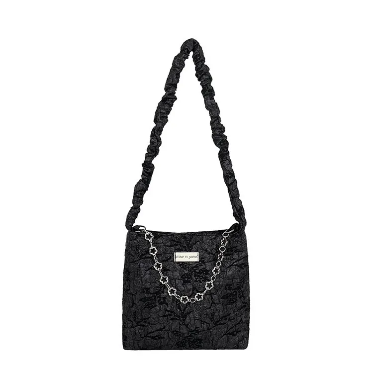 Bolso tote de lona con botones